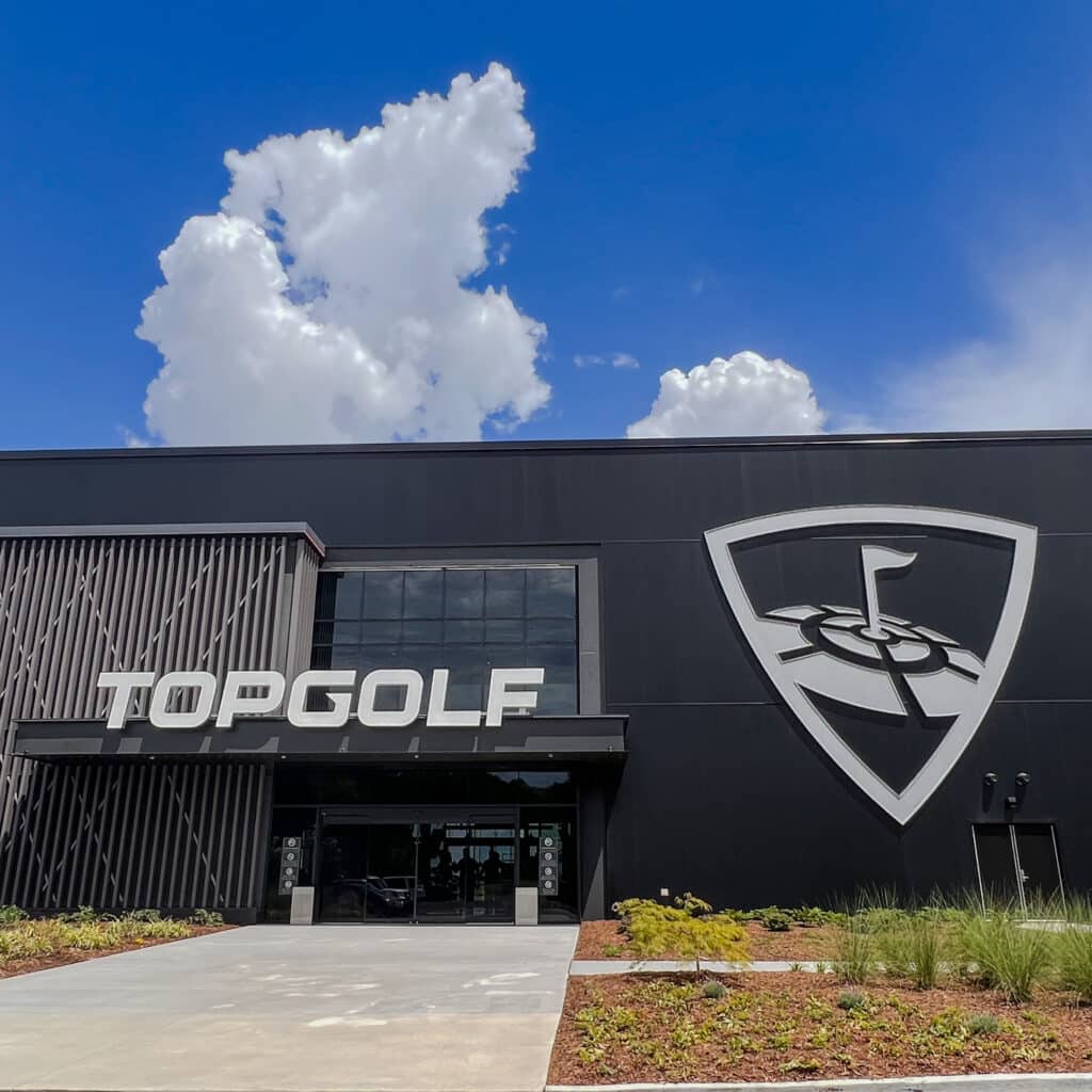 Top Golf Exterior of building