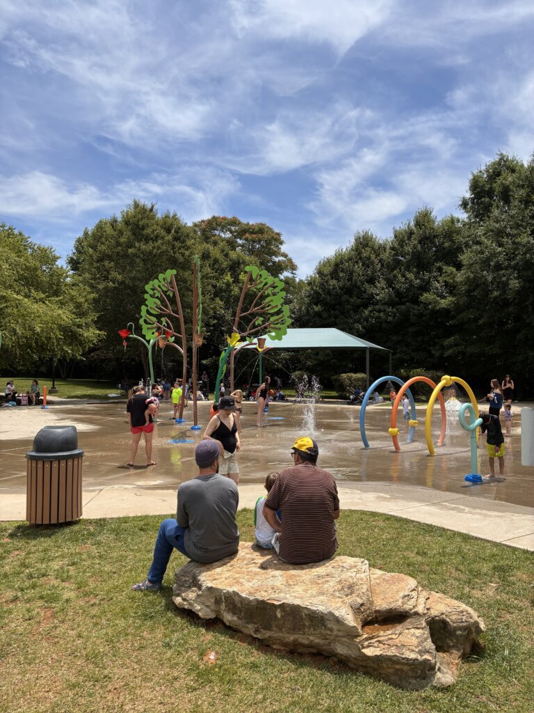 McFee splash pad, kids