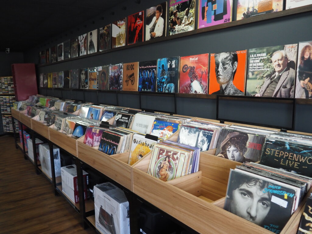 vinyl record store, fun for father's day