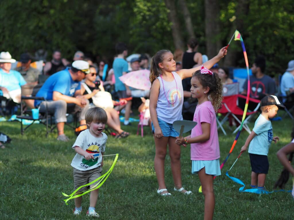 Kids playing at Park Event