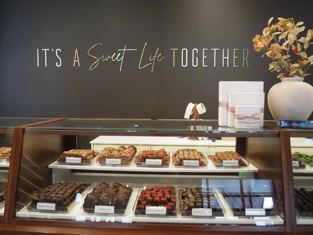 its a sweet life together sign on wall of bradleys gift and home and chocolate shop in farragut tn
