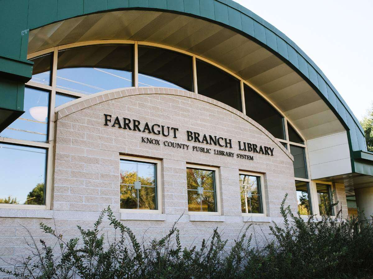 The Farragut Branch Library building.