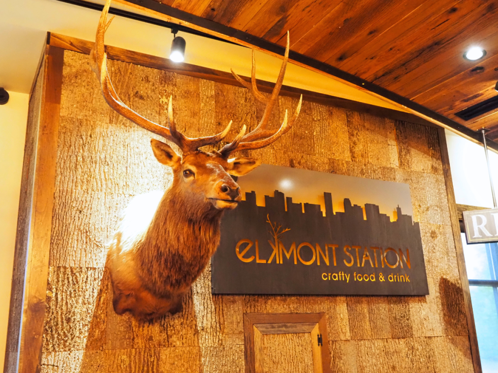 wall mount and sign at Elkmont Station