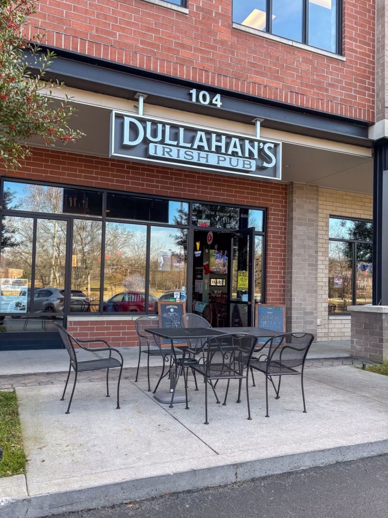 clean brick exterior of Dullahan's Irish Pub